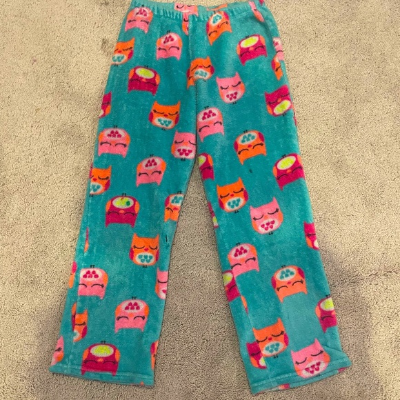 Pajama pants with colorful owls. - Picture 1 of 2